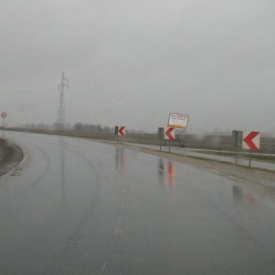 Nowa droga Kosobudy, zakręt od Brus